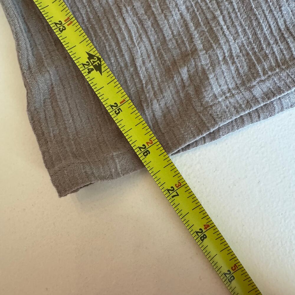 Soft Surroundings New Oceo Gauze Wide Leg Elastic Waist Pants Pebble Taupe PXL - Picture 8 of 8